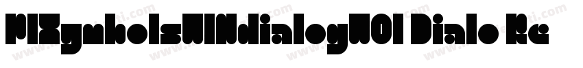 PlXymbolsWINdialogW01 Dialo Regular字体转换